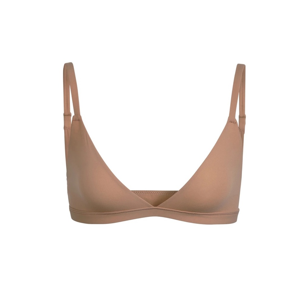 SKIMS Fits Everybody Triangle Bralette XS with Neoprene Pouch